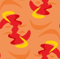 Seamless Red Abstract Shapes