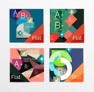 Set of vector abstract geometric layout N44