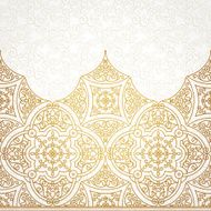Vector vintage border in Eastern style N9