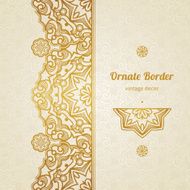 Vector vintage border in Eastern style N10