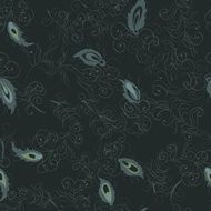 Peacock Feathers Seamless Pattern N5