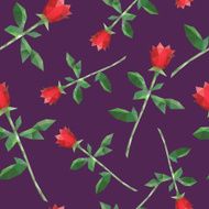 Rose ornament pattern backgrounds vector illustration N2