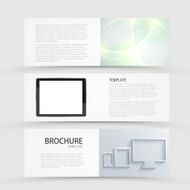 Vector modern banners set on gray background N8