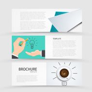 Vector modern banners set on gray background N14