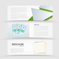 Vector modern banners set on gray background N17