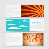Vector modern banners set on gray background N22