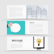 Vector modern banners set on gray background N23