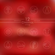 set of christmas icons N20