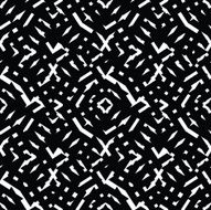 Geometric messy lined seamless pattern monochrome endless