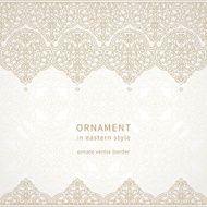 Vector seamless border in Eastern style N46
