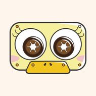 Audiotape theme elements vector eps N242