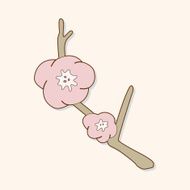 flower theme elements vector eps N233