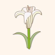flower theme elements vector eps N236