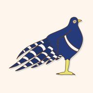 bird cartoon theme elements vector eps N167