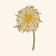 flower theme elements vector eps N241