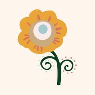 flower theme elements vector eps N259