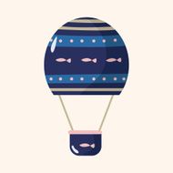 style hot air ballon theme elements vector eps N142