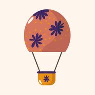 style hot air ballon theme elements vector eps N146