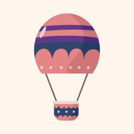 style hot air ballon theme elements vector eps N148