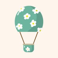style hot air ballon theme elements vector eps N151