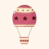 style hot air ballon theme elements vector eps N153
