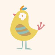 bird cartoon theme elements vector eps N170