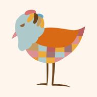 bird cartoon theme elements vector eps N171