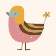 bird cartoon theme elements vector eps N172