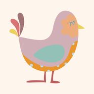 bird cartoon theme elements vector eps N174