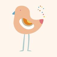 bird cartoon theme elements vector eps N176