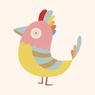 bird cartoon theme elements vector eps N177