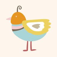 bird cartoon theme elements vector eps N178
