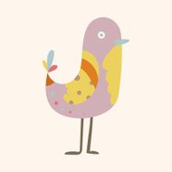 bird cartoon theme elements vector eps N179