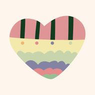 love heart cartoon elements vector eps N74