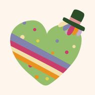 love heart cartoon elements vector eps N76