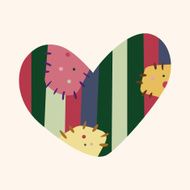 love heart cartoon elements vector eps N77