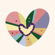 love heart cartoon elements vector eps N78