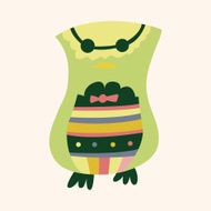owl cartoon theme elements vector eps N66