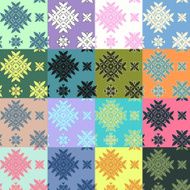 Colorful pattern set N2