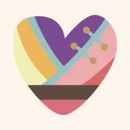 love heart cartoon elements vector eps N96