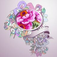Decorative floral background N12