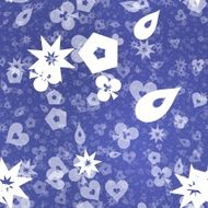Blue abstract shaped seamless background
