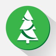 Cristmas tree icon great for any use Vector EPS10