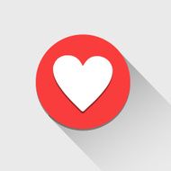 Heart icon great for any use Vector EPS10 N4