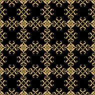 Asian golden pattern on black N3