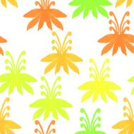 Tribal seamless pattern with trees Seamless Floral Pattern Wat