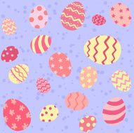 Pink Easter Egg Seamless Pattern