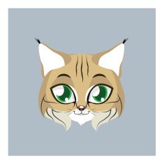 Cute bobcat portrait