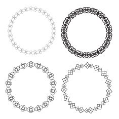 Ethnic Frame Ornamental Vector Illustration N4