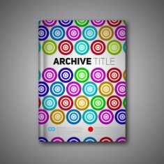 Modern abstract brochure or book N3